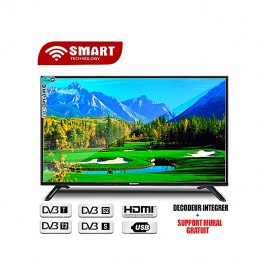 SMART  32 Pouces - TV LED - HD - Décodeur Intégré - Noir - Garantie 12 Mois