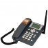 Téléphone Fixe GSM - Compatible Avec Toutes Les Cartes SIM - Gris